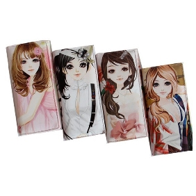 Cute Ladies Fashionable PU Leather Student Korean Cartoon Wallets
