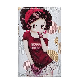 Korean Cute Ladies Fashionable PU Leather Cartoon Wallets for Women