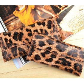 Women's Fashion Leopard Grain Party Hand Bag Wristlets