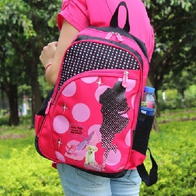 Cute Girls Kids Schoolbag Dots Princess Cartoon Pattern Backpacks for Children