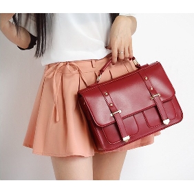 Ladies' Messenger Bags European Retro Leather Cambridge Satchels for Women