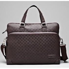 Genuine Leather With Zipper Sqaure Shape Briefcases