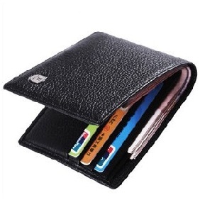 Male Genuine Leather Cowhide Short Horizontal Wallets for Men