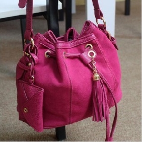 Ladies' Korean Fashionable Nubuck Tassels Casual Bucket Messenger Bags Shoulder Bags for Women  Ladies' Korean Fashionable Nubuck Tassels Casual Bucket Messenger Bags Shoulder Bags for Women